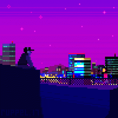 B.....s - #cityscape #feelings #pixelart #gif