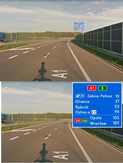 Rusonaldo - @Rusonaldo: Znak nr 3 - Znak umieszczony na Autostradzie A1koło węzła #By...