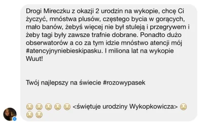 wuut - jedyna która pamiętała (｡◕‿‿◕｡)

#rozowepaski #zwiazki #dwalatanawykopie