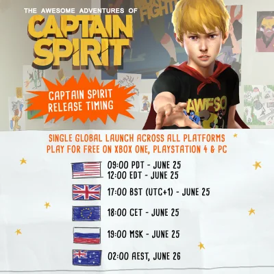 Y.....r - The Awesome Adventures of Captain Spirit już dostępne za darmo na Steam! :)...
