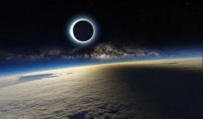 pavel202 - #zacmienie #slonce #iss #zacmienieslonca 
Zaćmienie słońca widziane z ISS