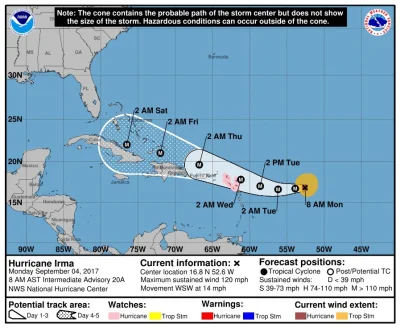 grim_fandango - Huragan Irma. Będzie się działo
 Leeward Islands: Late Tuesday-Wedne...