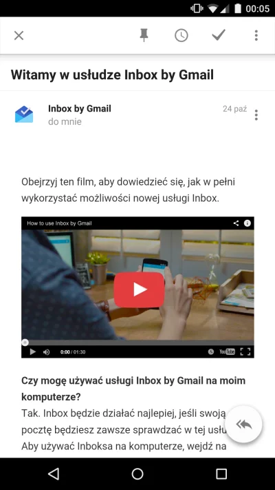 Wirtuoz - No to testujemy #inbox na #nexus5 



Aplikacja to taki Gmail 2.0. Wszystko...