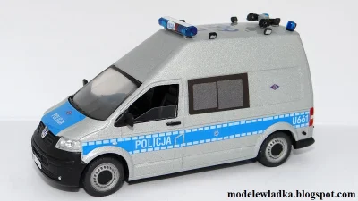 PiotrekW115 - Kolejna nowość w kolekcji radiowozów - model radiowozu Volkswagen Trans...