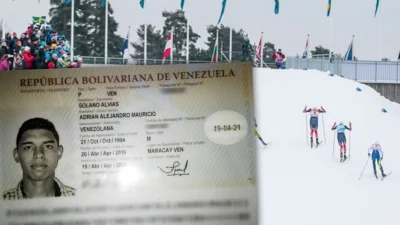 sisoo - Adrian Solano - wenezuelski biegacz narciarski, wzięty we Francji za nielegal...