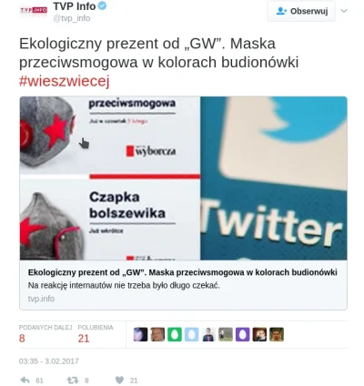 Ludvigus - @Promilus: dlaczego manipulujesz? TVP INFO na #twitter ma inne konto #60gr...