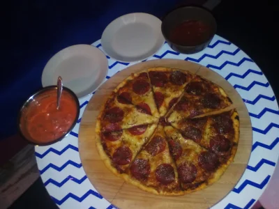Kjerownik - Pizza, salsa, krupnik, Sarsa na przemian z Faith no More z #różowym:) Sat...