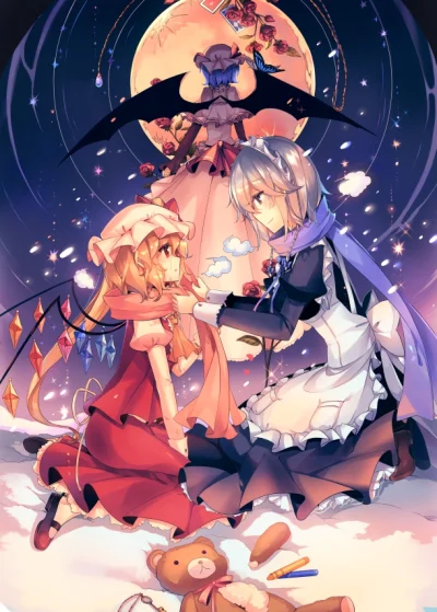 bakayarou - #randomanimeshit #touhou #remiliascarlet #flandrescarlet #izayoisakuya #m...