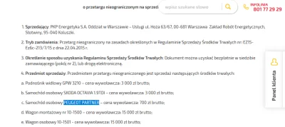 eblis85 - Peugeot Partner w PKP Energetyka też występuje, tutaj np jeden na sprzedaż ...