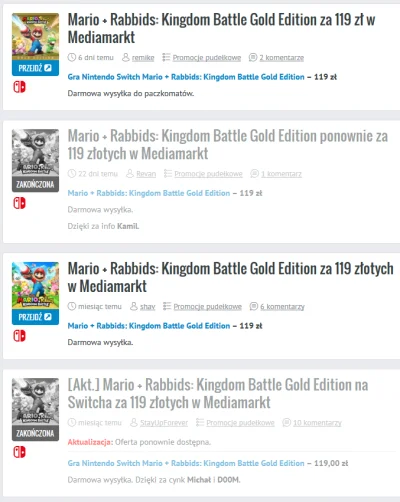 inrzynier - > Mario i króliki

@nokash: ile chcesz za to? znowu się na gold edition...