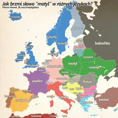 Pannoramix - Moja pierwsza mapa różnic i podobieństw językowych. Na pierwszy rzut nib...