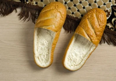 minusuj - #humor #kapcie #chlebek Ciepłe i smaczne obuwie zimowe :D
