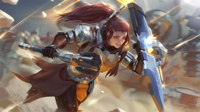 bakayarou - #randomanimeshit #overwatch #brigitte #animeart #pixiv #