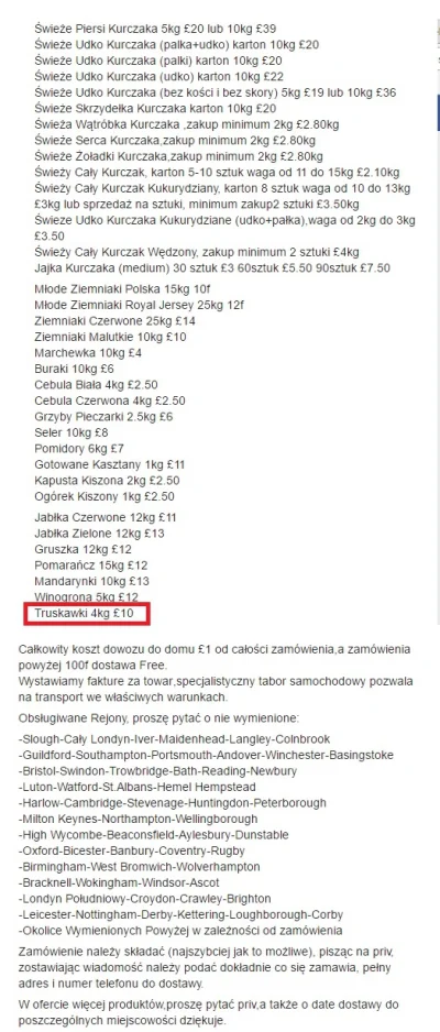 luke386 - Cennik z grupy na facebooku, 4 kg polskich truskawek za 10£: