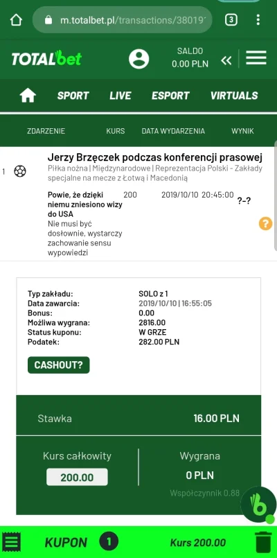 Dandy - @Typeria: też obstawiłem, jak przegram to wisisz kebsa