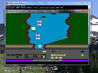 elim - @BMcM: wystarczy włączyć dosbox i odpalić na nim RiverRaid - na dowód screen
...