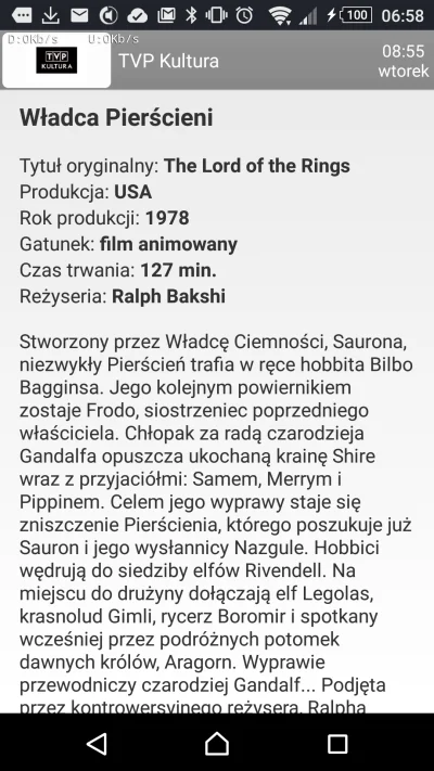 kontrowersje - Prawilnie przypominam o #wladcapierscieni dzisiaj na #TVP
#hobbit #bil...