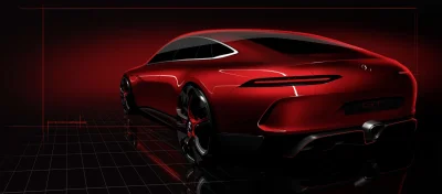 autogenpl - To będzie interesujące - koncept czterodrzwiowego AMG GT. Premiera za kil...