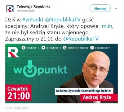 widmo82 - obłuda^2 w wykonaniu #republika
W stanie wojennym może nie orzekał, ale ws...