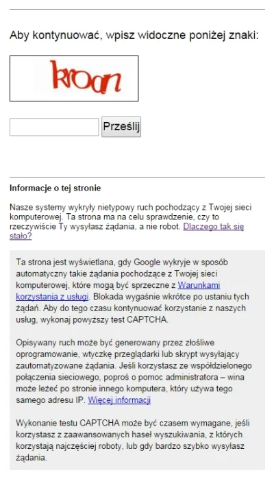 oli1989 - Wszędzie captcha, nawet w wyszukiwarce (╥﹏╥)



#gorzkiezale