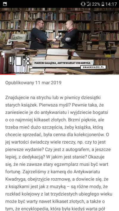 Martynowo92 - Gościu ten z filmiku ma antykwariat ale zupelnie gdzie indziej moze jes...