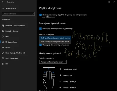USR1536 - Daj plusa jak też odwrotnie ruszasz palcami po touchpadzie jak scrollujesz ...