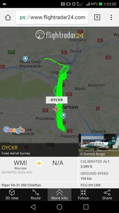 trolejbus - I tak lata #samoloty #Warszawa #flightradar24