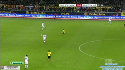 ryzu - Kramer - bramka samobójcza, BVB 1 - 0 M'gladbach #golgif #mecz #pilkanozna