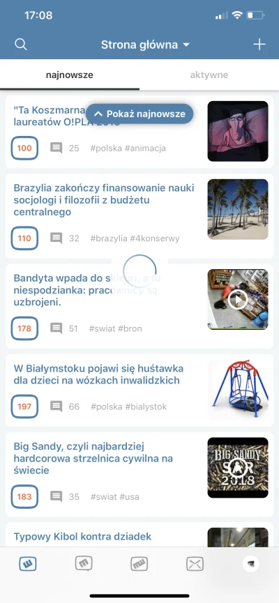 SourCandy - #iosbeta
Przycisk "pokaż najnowsze" nic nie robi. Apka mieli, ale się nie...