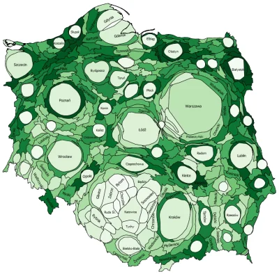 shau - Zaludnienie powiatów Polski. #ciekawostki #geografia #polska #podroze #slask #...