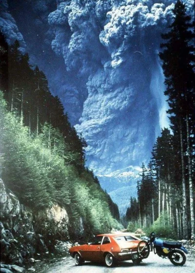 spion999 - Góra świętej Heleny erupcja rok 1980
#pornearth #natura #wulkan #erupcja