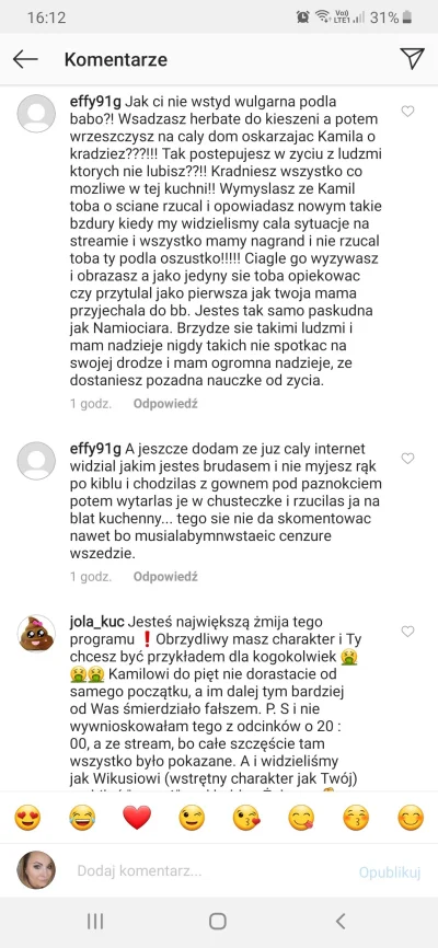 Astrologowa - #bigbrother 
Tymczasem na IG Malwiny ......