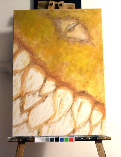 Goryptic - #malowaniew30dni się skończyło, ale ja nadal maluję. Robi się nowy koleżka...