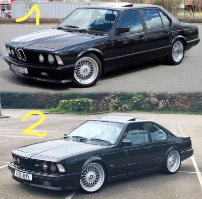 daeun - e23 vs e24, na tych samych felgach. 

#carboners #bmw #motoryzacja #glupiewyk...