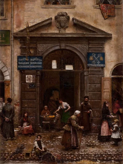Hoverion - Aleksander Gierymski 1850-1901
Brama na Starym Miescie w Warszawie, 1883,...