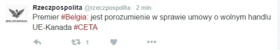 BarekMelka - Jest porozumienie w sprawie CETA!
https://twitter.com/rzeczpospolita/st...