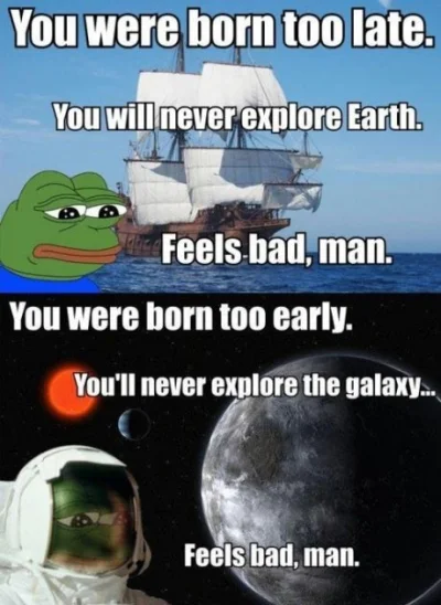 bofort - Dobra wiadomość. Niestety jak człowiek sobie myśli o eksploracji kosmosu, że...