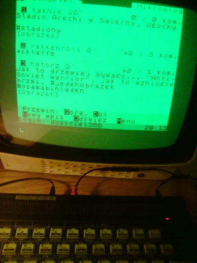 dusiciel386 - Ludzie, robię aplikację Wykopu na ZX Spectrum. Ktoś zainteresowany? #wy...