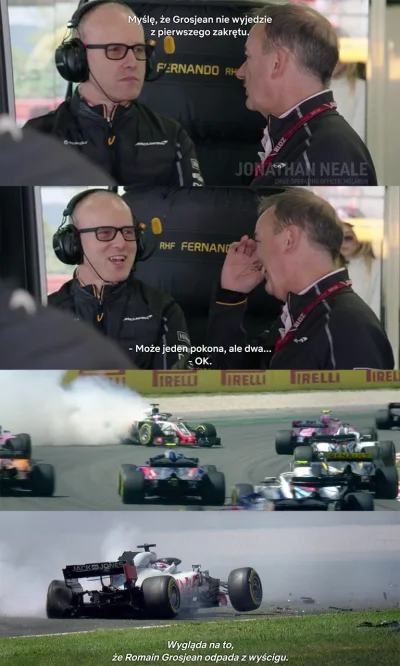 Szczebaks - xD #f1 #heheszki #grosjean #netflix