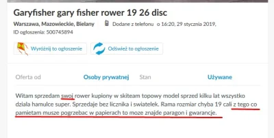 zortabla_rt - Kurde, mógłbym szukać złodziei na olx. Nikt normalny nie napisze 'swój ...