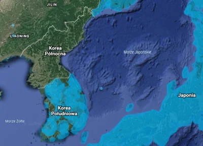 dulux23 - Porównanie obszaru, w którym dostępny jest Google Street View dla Korei Pół...