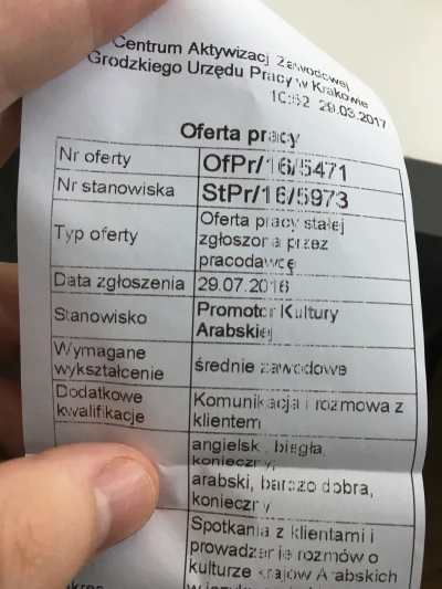 kajtom - Jedna z najlepiej płatnych ofert w krakowskim GUP-ie?

SPOILER

Ale coś ...