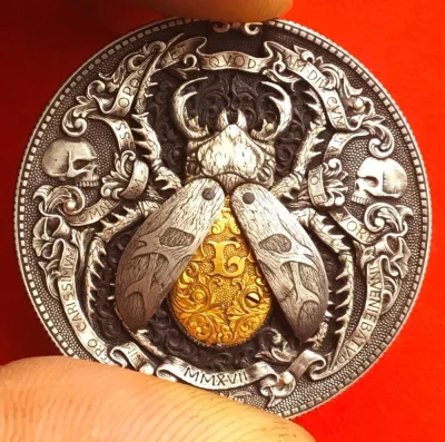 Clefairy - https://www.ebay.com/itm/HOBO-NICKEL-CARVED-MORGAN-DOLLAR-w-GOLD-INSERT-/1...