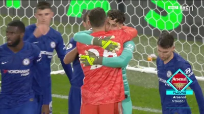 EuronGreyjoy - Kepa Arrizabalaga i Ben Foster chwilę po tym jak ten pierwszy obronił ...