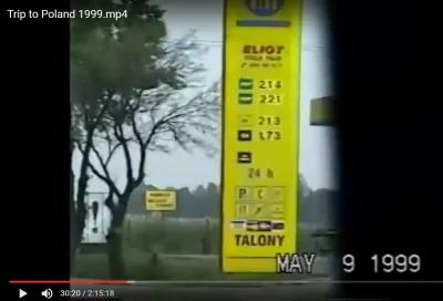 lukaszlukaszkk - Ceny paliw z dnia 9 maja 1999 roku. Gaz prawie tyle samo co obecnie ...