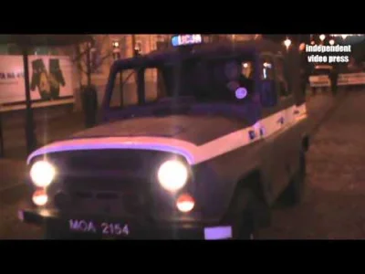 A.....o - Unikalne nagranie - przejazd gazika milicji ulicami Białegostoku - 13 grudn...