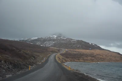 g.....7 - #mountains #Iceland #clouds #fiord #sudavik #road