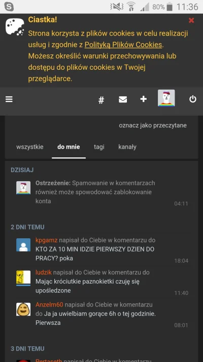 WilecSrylec - Od 4 dni wykop przeglądam na telefonie i napisałem chyba 2 posty, a zos...