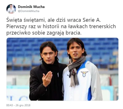 antychrust - Zapraszam na mecz kolejki wszystkie nostalgiczne świry.
#seriea