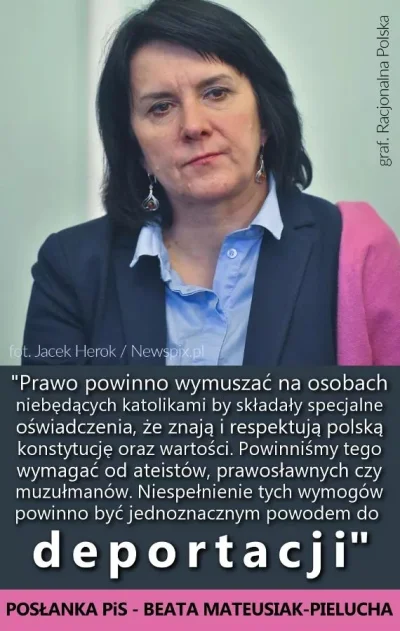 Zarzadca - Nie jesteś katolikiem? Super, bo posłanka #pis Beata Mateusiak-Pielucha ch...